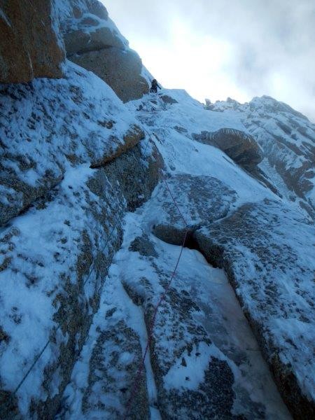 Aleš Česen, Triangle du Tacul, Perroux, foto Laura Dovč